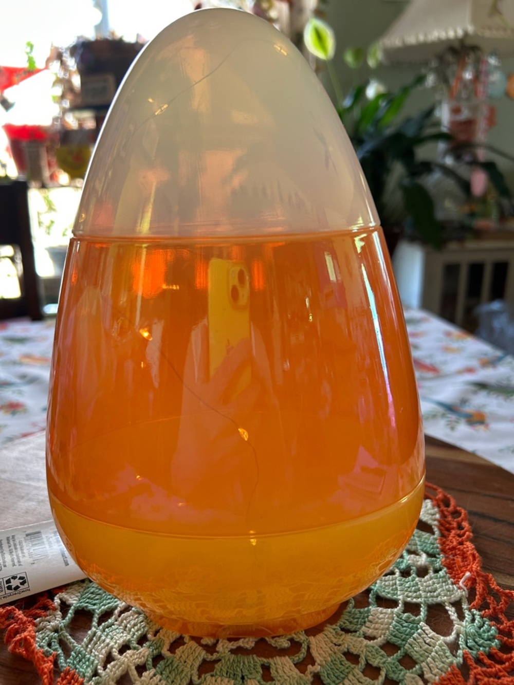 Way To Celebrate Light Up Halloween Candy Corn Blow Mold 2025 NWT - Picture 4 of 7